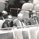 Canciller Dante Caputo y Senador Adolfo Gass-Asamblea General de las  Naciones Unidas (Tema Malvinas) 1988