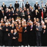 Presidentes de Argentina y de Chile celebrando 100º Aniversario del  Abrazo del Estrecho de Magallanes entre los Presidentes Julio A. Roca y Federico   Errázuriz- 1999