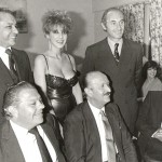 Senadores Fernando de la Rúa, Deolindo Bittel y Vicente Saadi-Reunión social-
1984